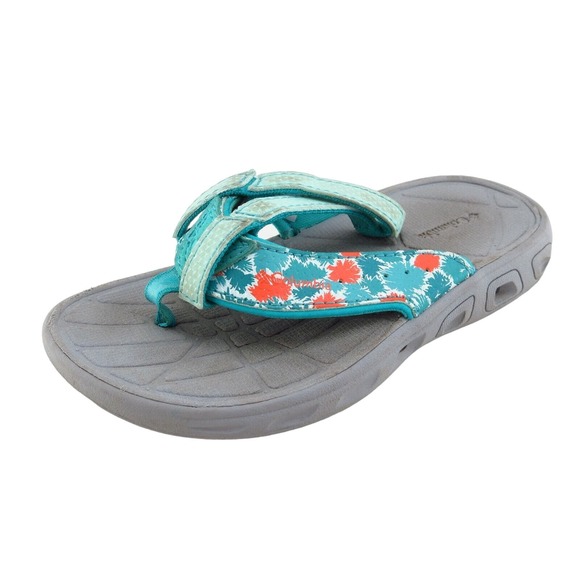 Columbia Toddler Girls 10 Medium Blue Flip Flop Synthetic - Picture 1 of 7